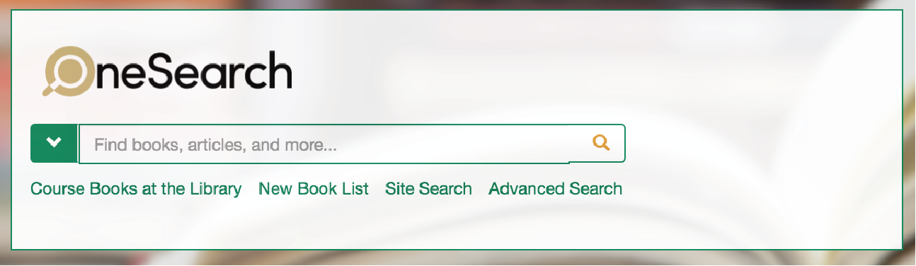 OneSearch search box