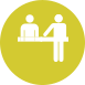 two people at a desk